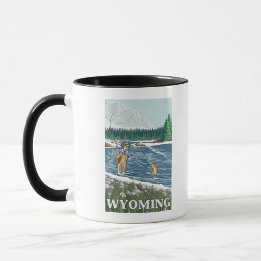 Vliegtuigboot WyomingVintage Travel Poster Mok