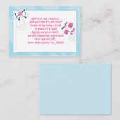 Vliegtuigbouwkaarten voor meisjes informatiekaartje (Voorkant / Achterkant)