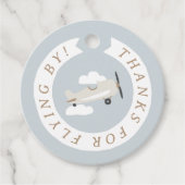 vliegtuigboys Birthday Dank u Bedankjes Labels (Voorkant)