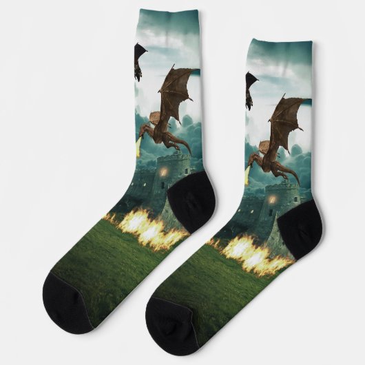 Vliegtuigbreker Dragon Castle Sokken (Links)