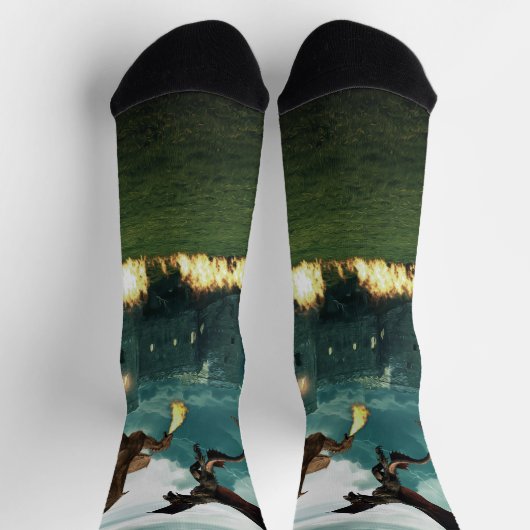 Vliegtuigbreker Dragon Castle Sokken (Top)