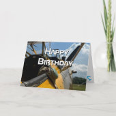 Vliegtuigcockpit, Cool Aviation Pilot Verjaardag Kaart (Voorkant)