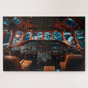 Vliegtuigcockpit Legpuzzel