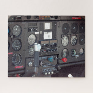 Vliegtuigcockpit Legpuzzel