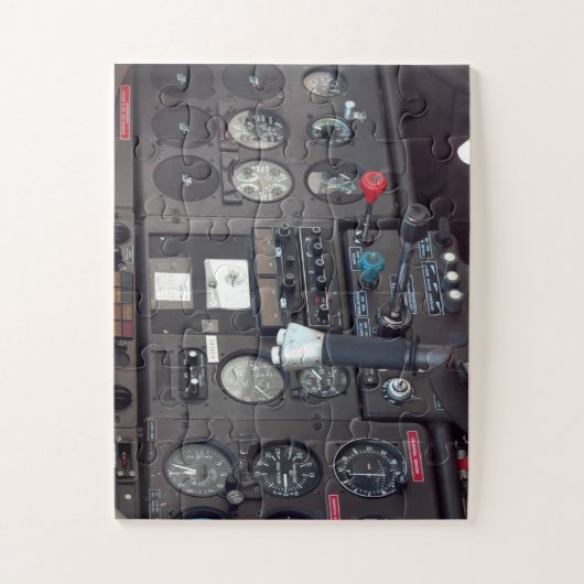 Vliegtuigcockpit Legpuzzel (Verticaal)