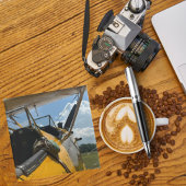 Vliegtuigcockpitfoto, Cool Aviation Pilot Dad Glazen Onderzetter