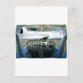 Vliegtuigcockpitit Briefkaart (Voorkant)