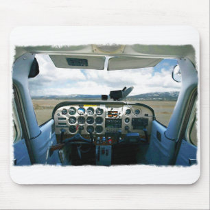 Vliegtuigcockpitit Muismat