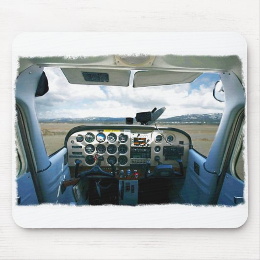 Vliegtuigcockpitit Muismat (Voorkant)
