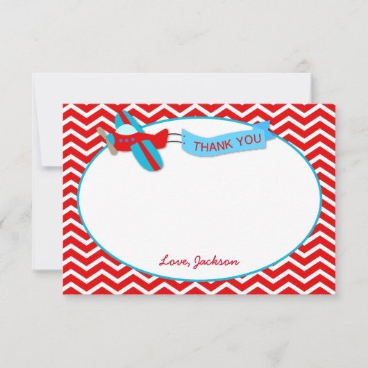 Vliegtuigdag Dank u wel kaarten (Voorkant)