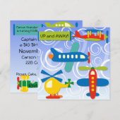 Vliegtuigdag op- en uitstappen kaart (Voorkant / Achterkant)