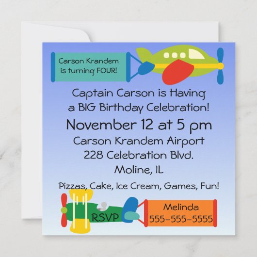 Vliegtuigdag op- en uitstappen kaart (Achterkant)