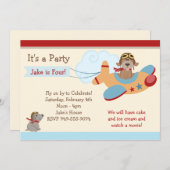 Vliegtuigdag - uitnodiging (Voorkant / Achterkant)