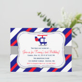 Vliegtuigdag - uitnodiging (Staand voorkant)