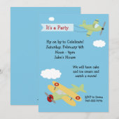 Vliegtuigdag - uitnodiging (Voorkant / Achterkant)