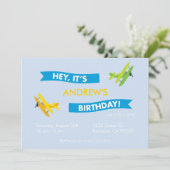 Vliegtuigdag - uitnodiging (Staand voorkant)