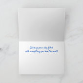 Vliegtuigdag "voor broeder" kaart (Binnen)