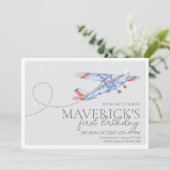 Vliegtuigdaguitnodiging Kaart (Staand voorkant)