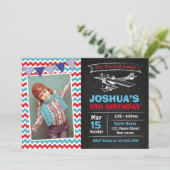 Vliegtuigdaguitnodiging Kaart (Staand voorkant)