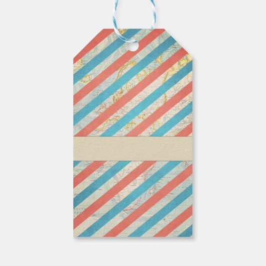 Vliegtuigdank voor labels  avontuurreizen cadeaulabel (Achterkant)