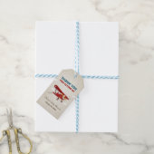 Vliegtuigdank voor labels  avontuurreizen cadeaulabel (Met Touw)