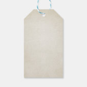 Vliegtuigdank voor labels  avontuurreizen cadeaulabel (Achterkant)