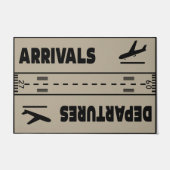 Vliegtuigdecor, aanvalsdeuren Departures Doormat Deurmat (Voorkant)