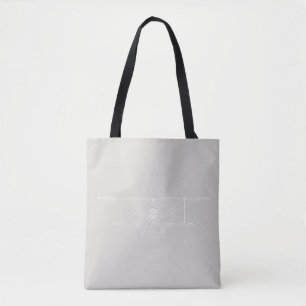  vliegtuigdiagram Kunstmatige KLEURSCHEMA Tote Bag