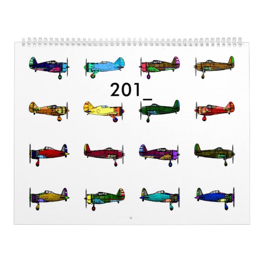 vliegtuigen, 201_ kalender (Hoes)