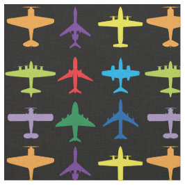 Vliegtuigen, aangepaste achtergrond en tegelgroott stof