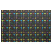 Vliegtuigen, aangepaste achtergrond en tegelgroott stof (Fat Quarter)