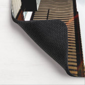 Vliegtuigen boven gebouwen muismat (Hoek)