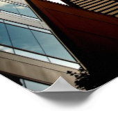 Vliegtuigen boven gebouwen poster (Hoek)