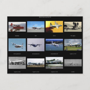 Vliegtuigen Briefkaart