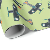  vliegtuigen cadeaupapier (Rol Hoek)