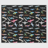 Vliegtuigen Cadeaupapier (Vlak)