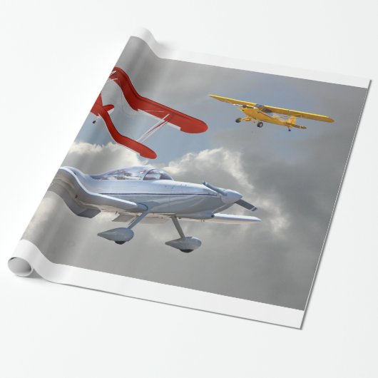 VLIEGTUIGEN CADEAUPAPIER (Uitgerold)
