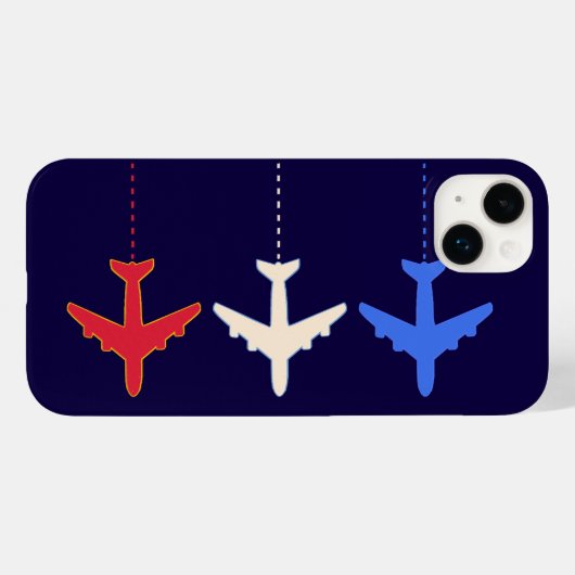 vliegtuigen Case-Mate iPhone case (Achterkant (horizontaal))