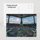 Vliegtuigen cockpit Briefkaart (Voorkant / Achterkant)