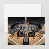 Vliegtuigen cockpit briefkaart (Voorkant / Achterkant)