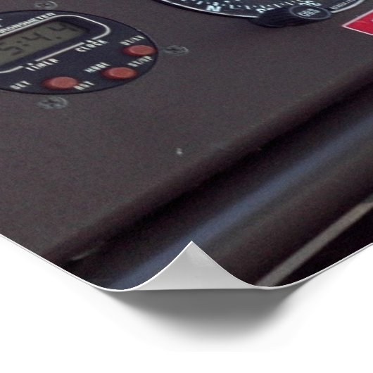 Vliegtuigen cockpit poster (Hoek)