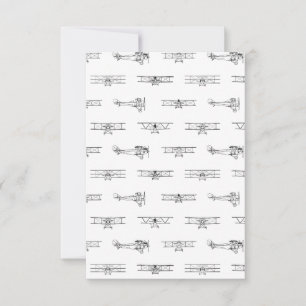  vliegtuigen die als DOUANEKLEUR worden beschouwd Bedankkaart