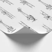 vliegtuigen die als DOUANEKLEUR worden beschouwd Cadeaupapier (Hoek)