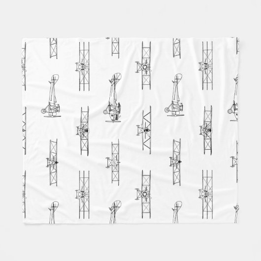  vliegtuigen die als DOUANEKLEUR worden beschouwd Fleece Deken (Voorkant (Horizontaal))