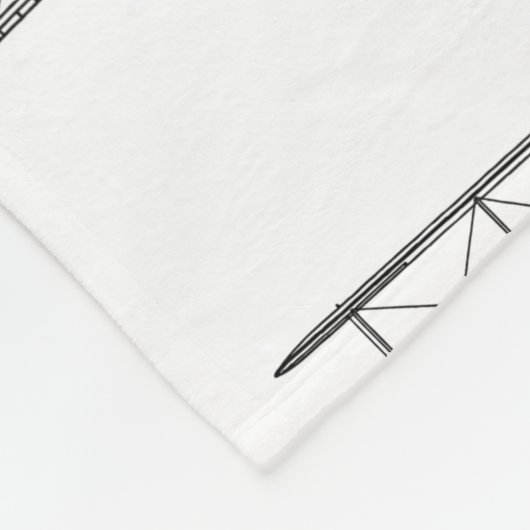  vliegtuigen die als DOUANEKLEUR worden beschouwd Fleece Deken (Hoek)