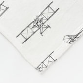  vliegtuigen die als DOUANEKLEUR worden beschouwd Fleece Deken (Hoek)