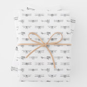  vliegtuigen die als DOUANEKLEUR worden beschouwd Inpakpapier Vel (In situ)