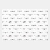  vliegtuigen die als DOUANEKLEUR worden beschouwd Inpakpapier Vel (Voorkant)