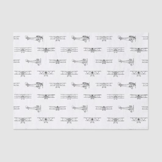  vliegtuigen die als DOUANEKLEUR worden beschouwd Tissuepapier (Voorkant)