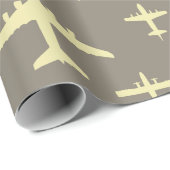 vliegtuigen die hoog boven het hoofd vliegen cadeaupapier (Rol Hoek)